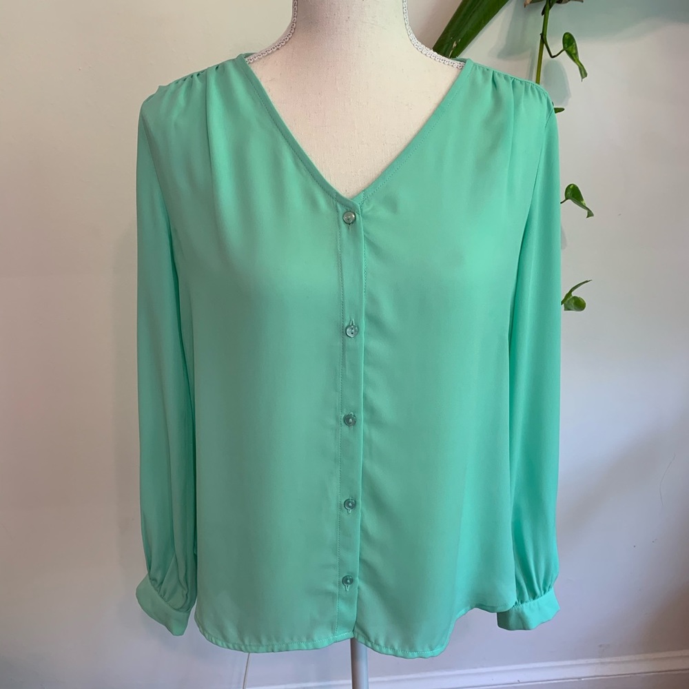 Forever 21 Mint Green Blouse size S